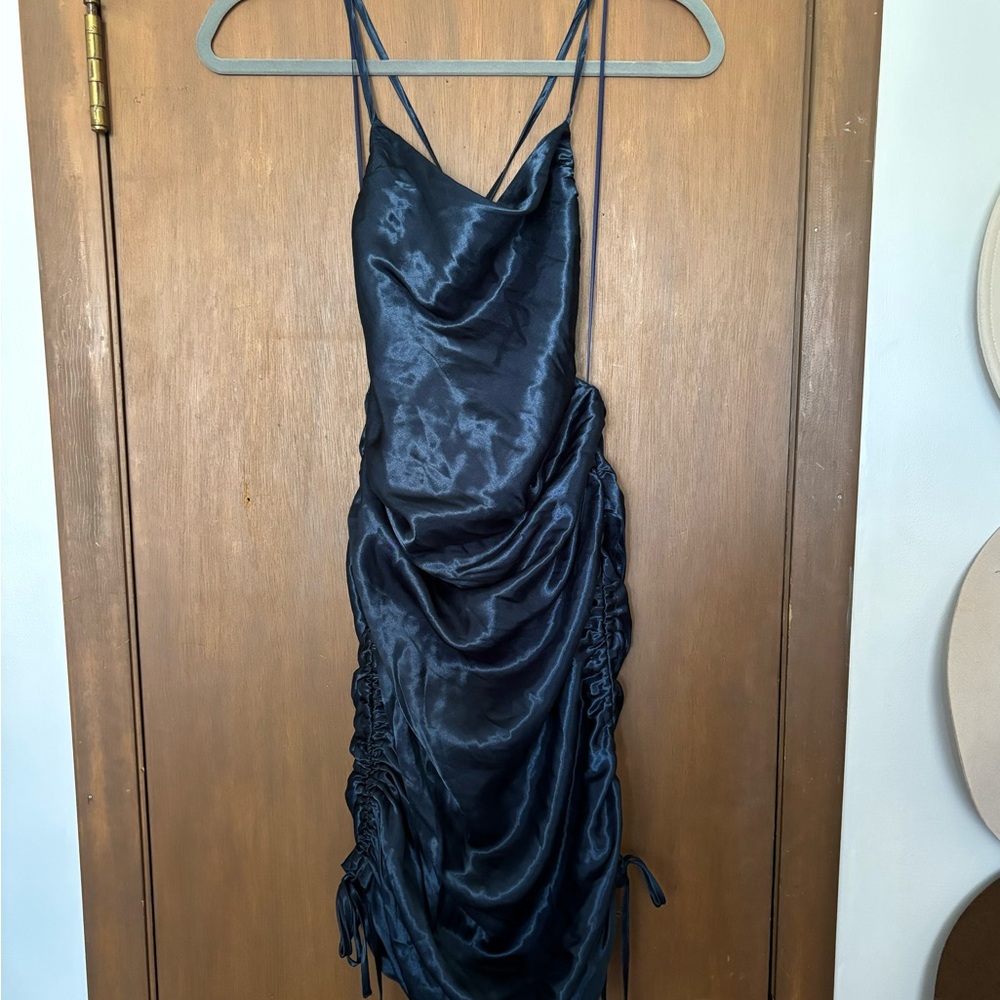 Bardot Midnight Blue Backless Dress